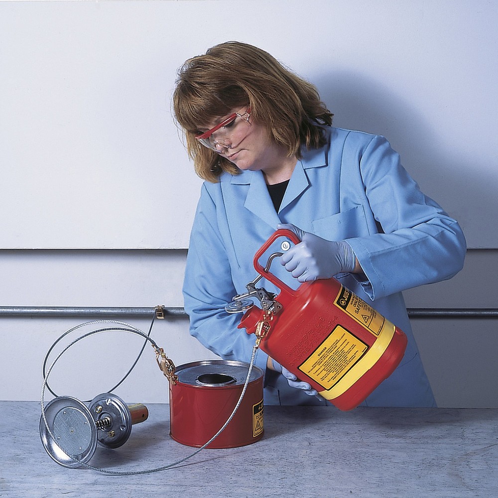 Produktabbildung Nr. 3: Justrite® HDPE-Sicherheitsbehälter Typ I, rot, 4 Liter