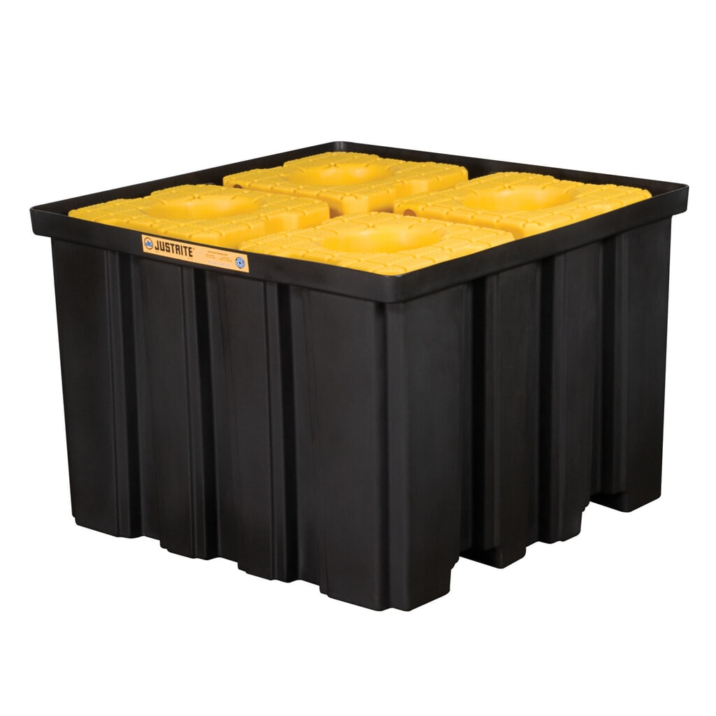 Produktabbildung: Justrite® IBC-Auffangwanne aus Polyester, Auffangvolumen 1.408 l