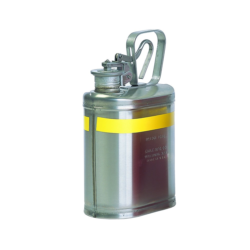 Produktabbildung: Justrite® Laborkanne Eagle, Edelstahl, 3,8 Liter, inkl. Eco-Fasszapfen mit Neoprendichtung