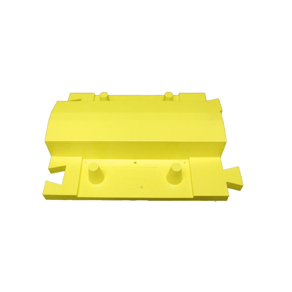 Justrite® Schlauchbrücke Diamondback® , Grundelement, LxB 260 x 410 mm, gelb Produktabbildung: Justrite® Schlauchbrücke Diamondback® , Grundelement, LxB 260 x 410 mm, gelb