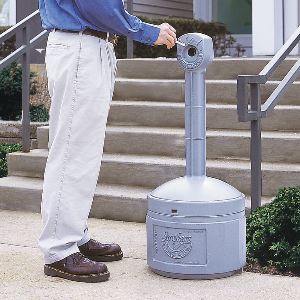 Produktabbildung Nr. 2: Justrite® Sicherheits-Standascher, selbstlöschend, 15 Liter, grau