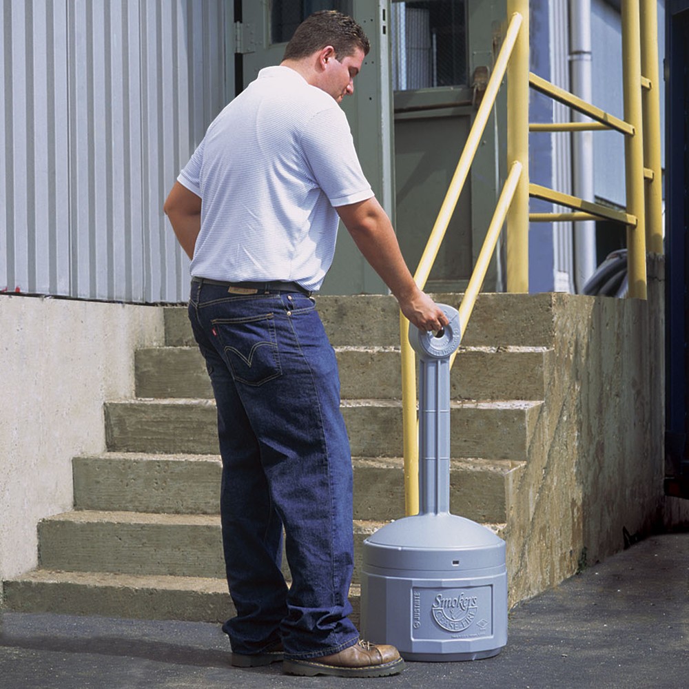 Produktabbildung Nr. 3: Justrite® Sicherheits-Standascher, selbstlöschend, 15 Liter, grau