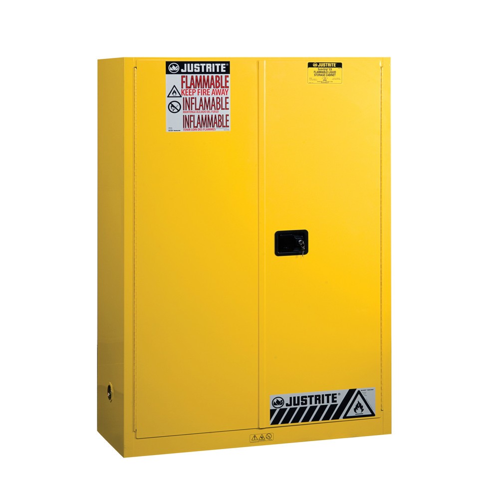 Produktabbildung Nr. 1: Justrite® Sicherheitsschrank Classic Sure-Grip® FM, HxBxT 1.650 x 1.090 x 460 mm, 2 Fachböden, manuell schließend