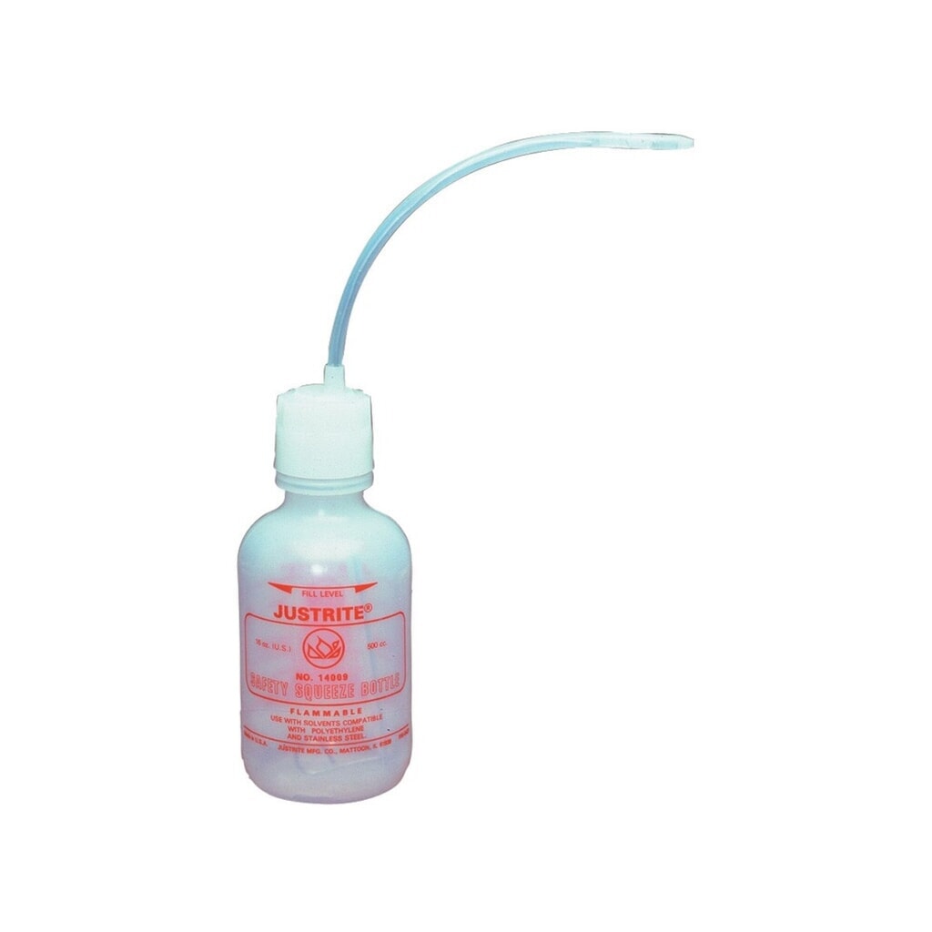 Justrite® Spenderflasche, 0,5 Liter Produktabbildung: Justrite® Spenderflasche, 0,5 Liter
