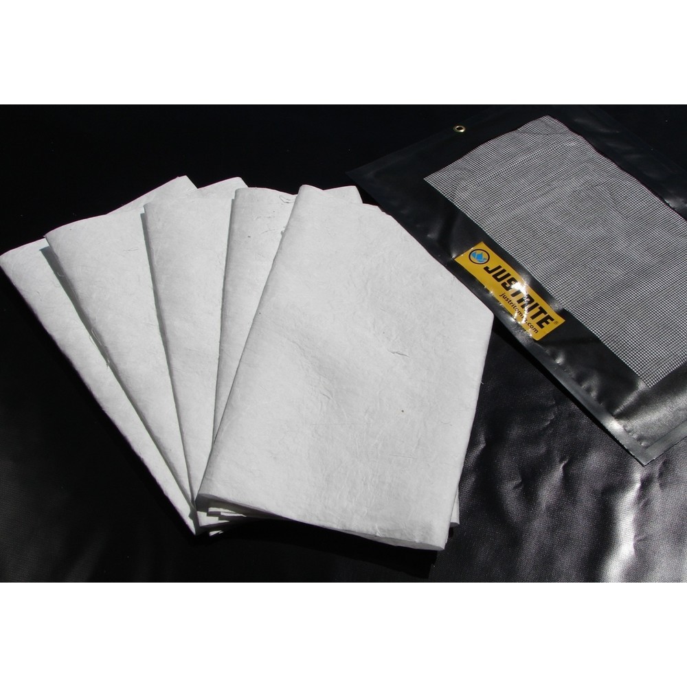 Produktabbildung: Justrite® Tropf-/Saugkissen, nachfüllbar, LxB 910 x 610 mm, Kapazität 7 l