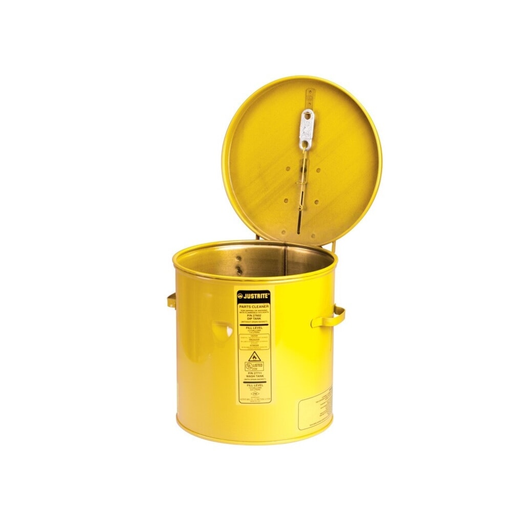 Justrite® Wasch- und Tauchbehälter, gelb, 8 Liter Produktabbildung: Justrite® Wasch- und Tauchbehälter, gelb, 8 Liter