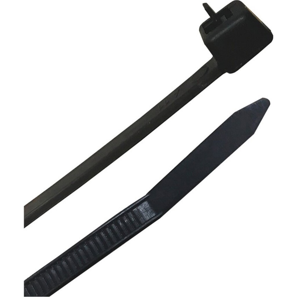Kabelbinder L.100mm B.3,6mm PA schwarz 100St./Btl. Produktabbildung Nr. 3: Kabelbinder L.100mm B.3,6mm PA schwarz 100St./Btl.
