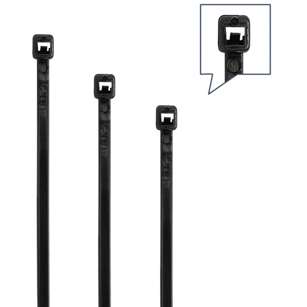 Produktabbildung: Kabelbinderset 350-tlg.PA schwarz/UV-stabil