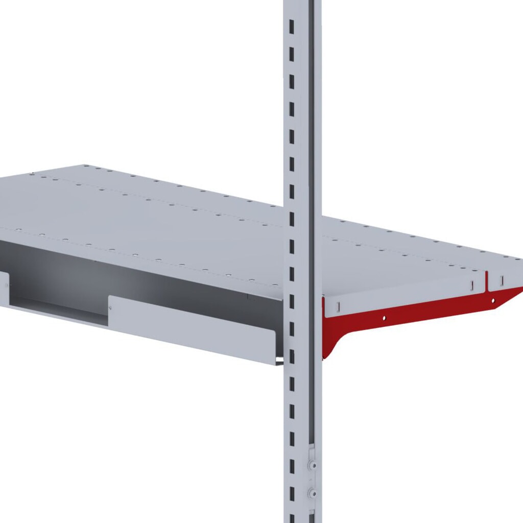 Produktabbildung: Kabelkanal für Rocholz Packtische FLEX, Länge 800 mm