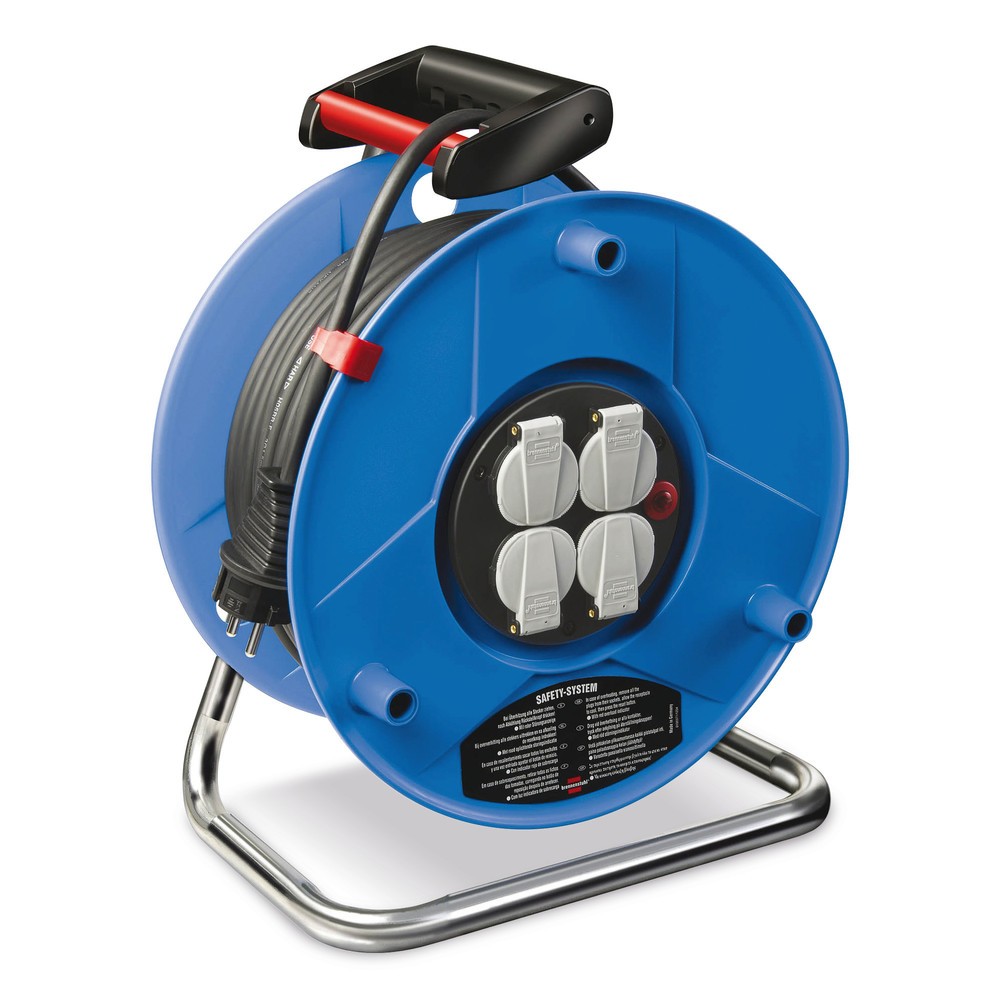 Produktabbildung: brennenstuhl® Kabeltrommel Premium, 4 Schuko-Steckdosen, Kabellänge 50 m