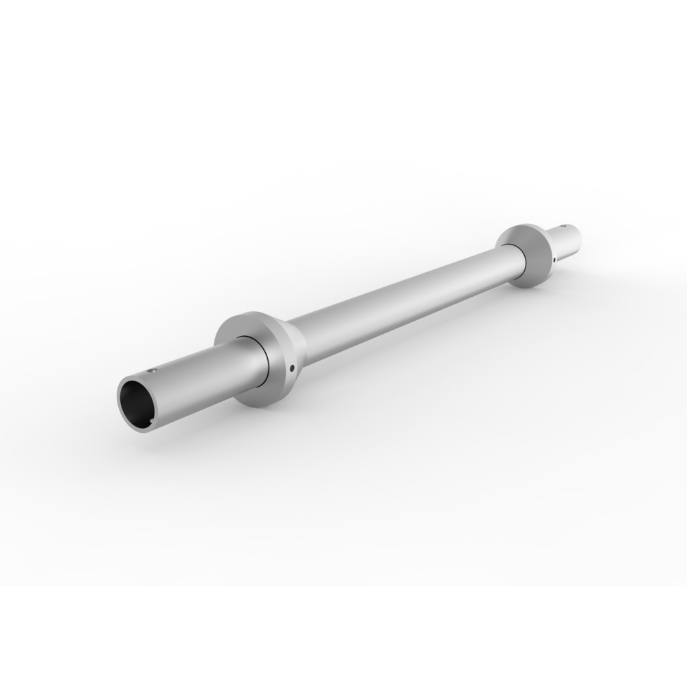 Produktabbildung: Kabeltrommelachse mit Zentrierstücken für META MULTIPAL Kabeltrommelregal,  Durchmesser 42,4 mm, für Fachbreite 1.100 mm