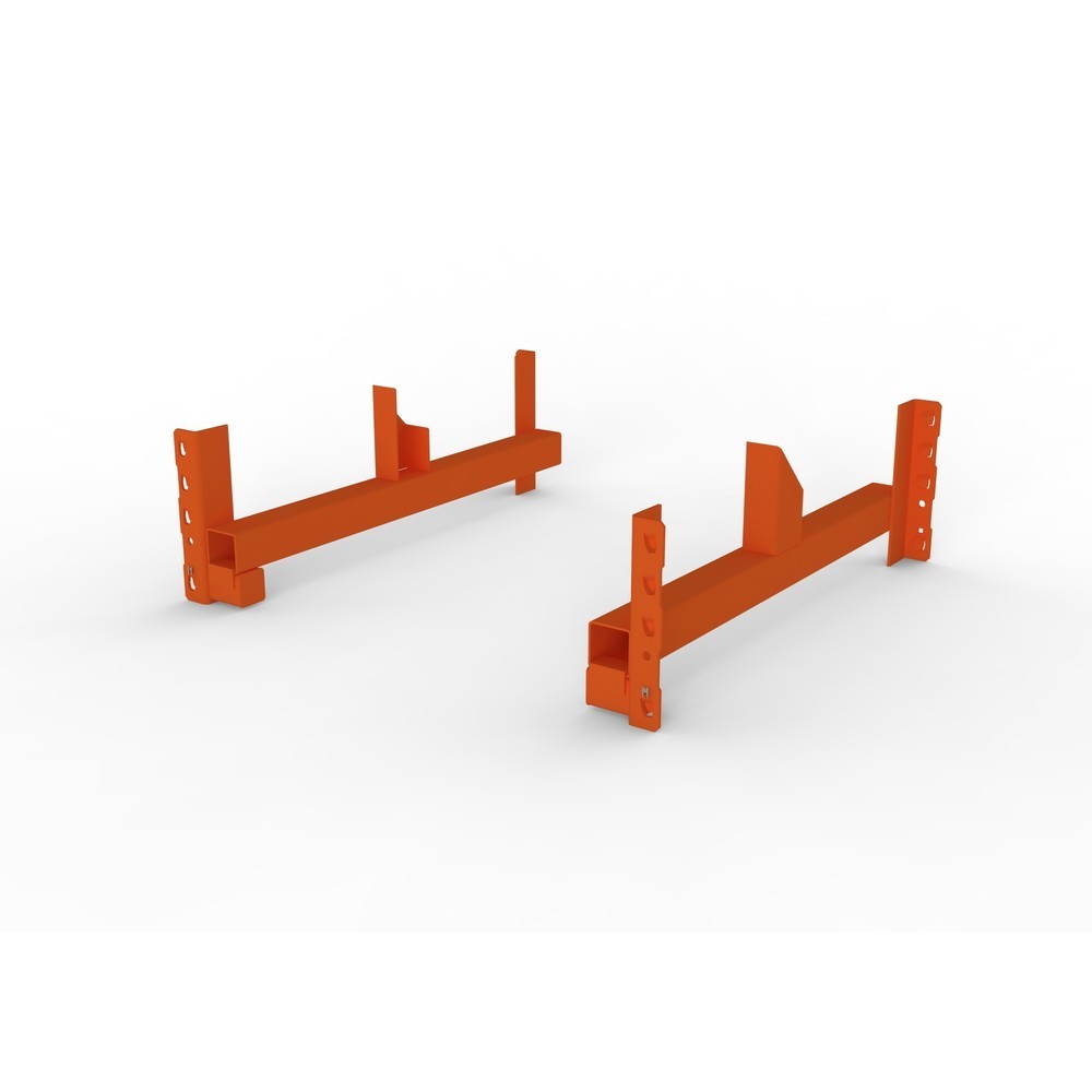Produktabbildung: Kabeltrommelauflage für META MULTIPAL Kabeltrommelregal Typ 1, Regaltiefe 1.100 mm, Paar, HxBxT RAL 2001 rotorange