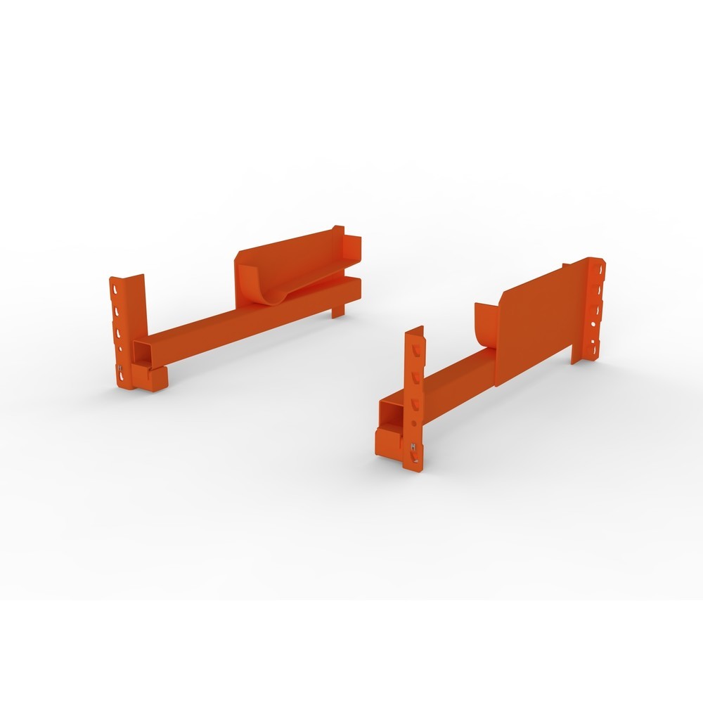 Produktabbildung: Kabeltrommelauflage für META MULTIPAL Kabeltrommelregal Typ 2, Regaltiefe 1.100 mm, Paar, HxBxT RAL 2001 rotorange