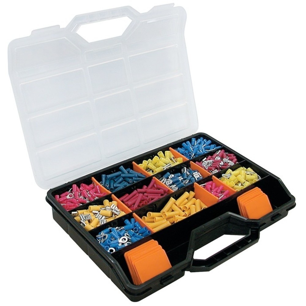 Produktabbildung: Kabelverbindersortiment 600-tlg.0,5-6 mm² Allzweckkoffer