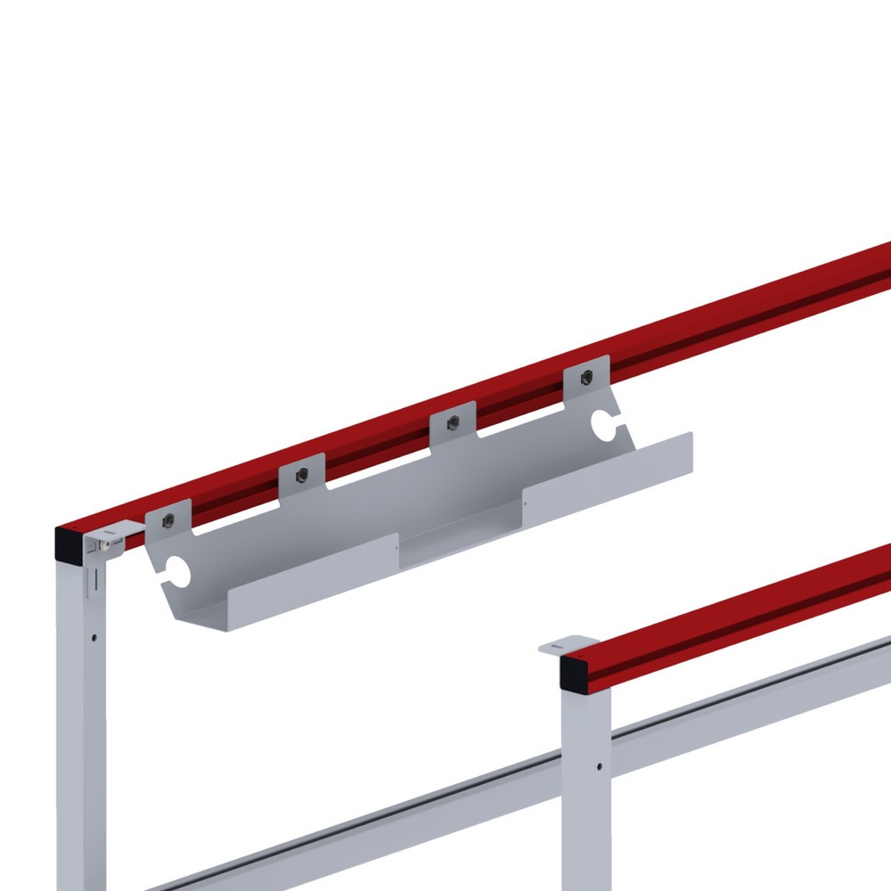 Produktabbildung: Kabelwanne für Komplettpackplatz FLEX, HxBxT 116 x 800 x 125 mm