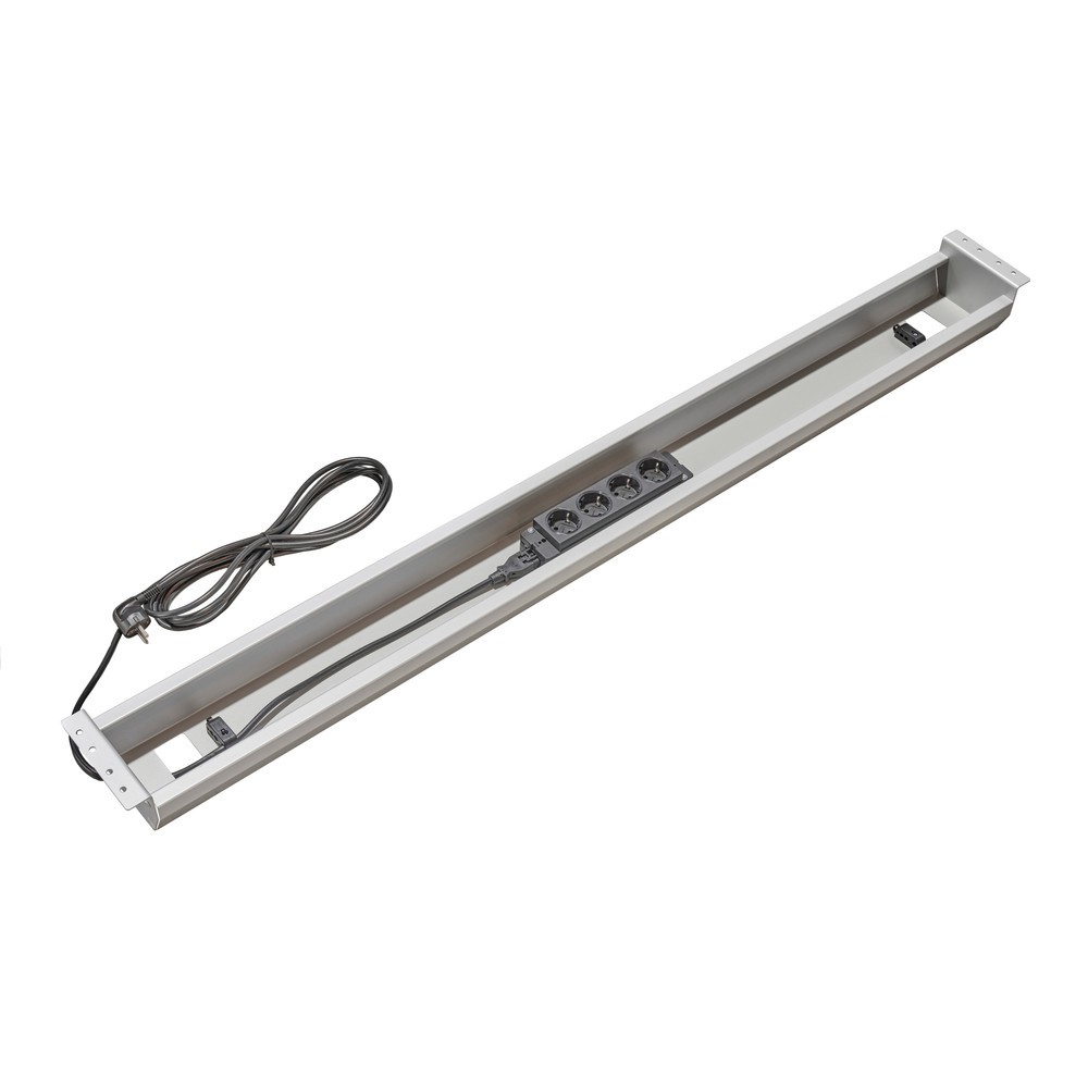 Produktabbildung Nr. 5: Kabelwanne klappbar für Hammerbacher Schreibtische 160er, HxBxT 93 x 1.262 x 144 mm, weiß