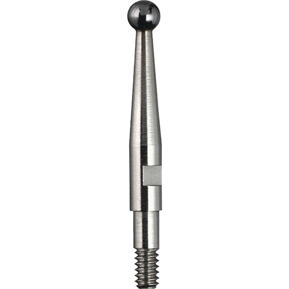 Produktabbildung: KÄFER Messeinsatz, M1,6 Hartmetall, Ø 2 mm Länge 34,7 mm Kugel, Fühlhebelmessgerät