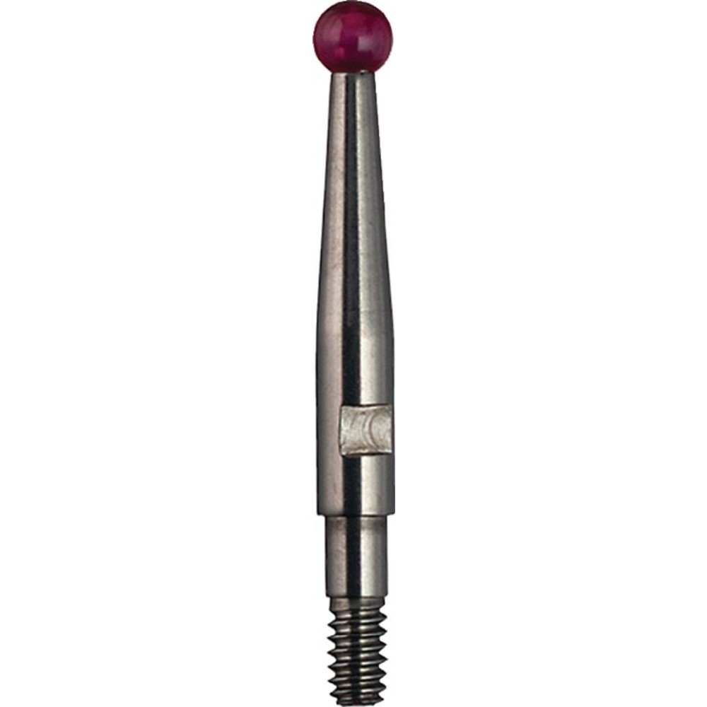 Produktabbildung: KÄFER Messeinsatz, M1,6 Rubin, Ø 2 mm Länge 11,8 mm Kugel, Fühlhebelmessgerät