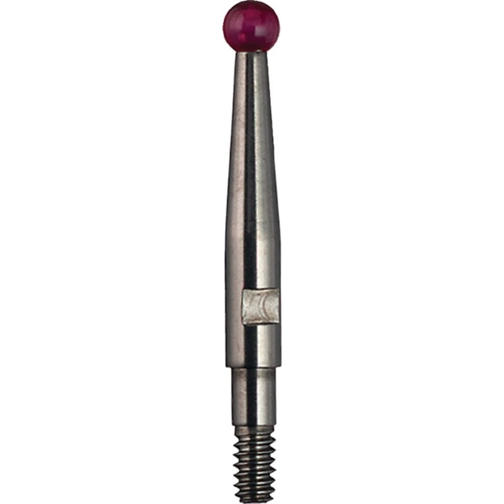 KÄFER Messeinsatz, M1,6 Rubin, Ø 2 mm Länge 11,8 mm Kugel, Fühlhebelmessgerät Produktabbildung: KÄFER Messeinsatz, M1,6 Rubin, Ø 2 mm Länge 11,8 mm Kugel, Fühlhebelmessgerät