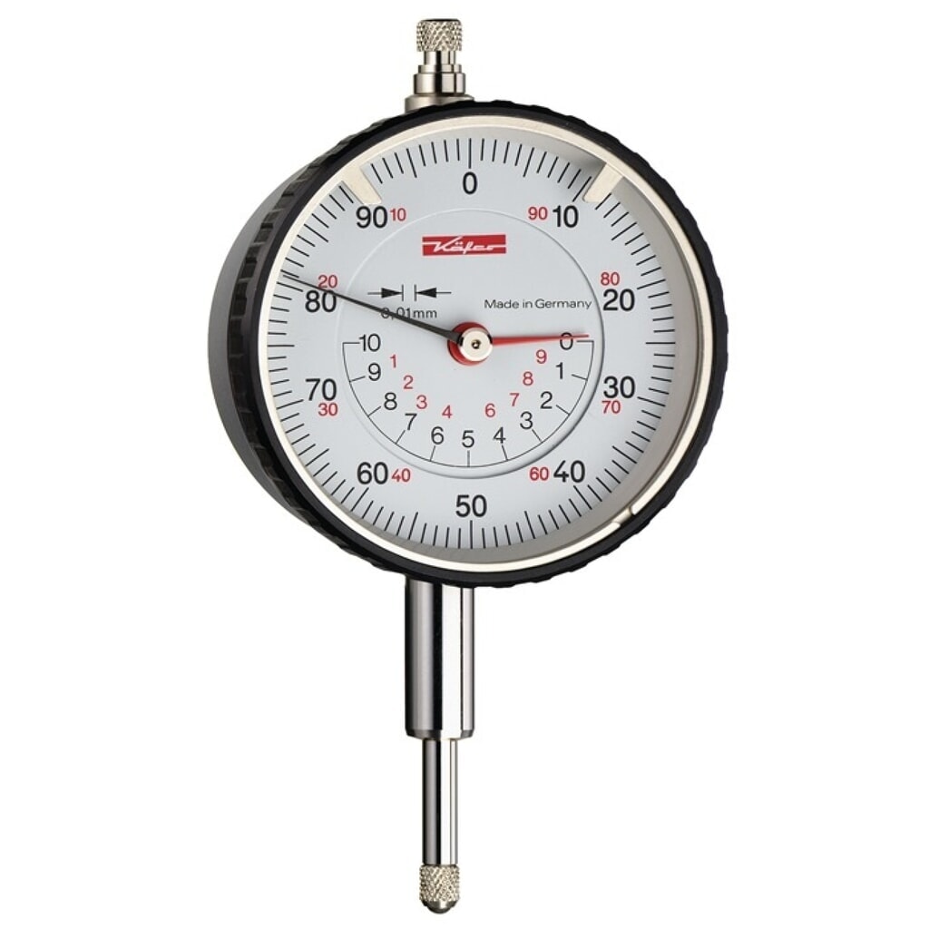 Produktabbildung: KÄFER Messuhr M2 TK, konzentrische Anzeige, 10 mm Ablesung 0,01 mm