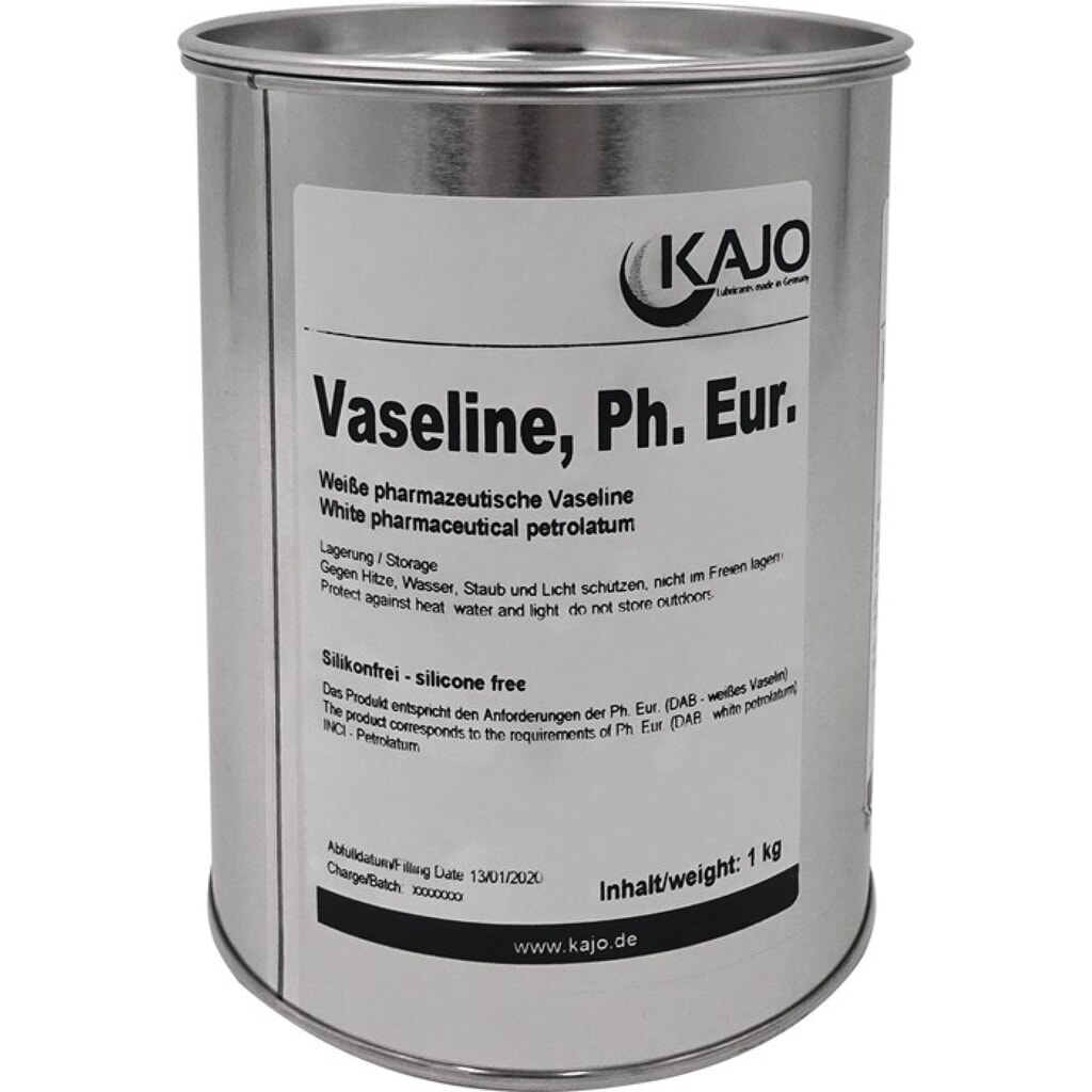 Produktabbildung: KAJO Vaseline, DAB10 (dt. Arzneimittelbuch), 1 kg weiß, Dose
