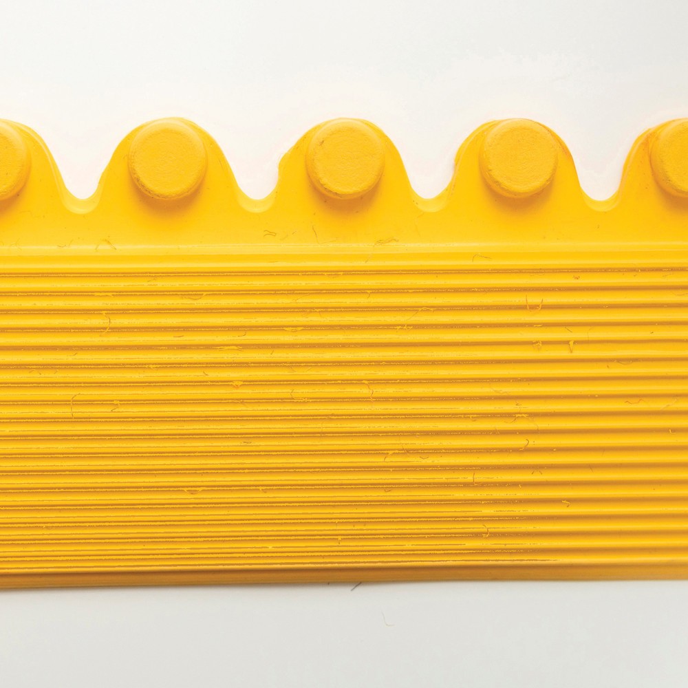 Produktabbildung Nr. 5: Kantenleiste, Stecksystem für NoTrax Schweißer-Arbeitsplätze, mit Noppen, BxL 910 x 52 mm, gelb