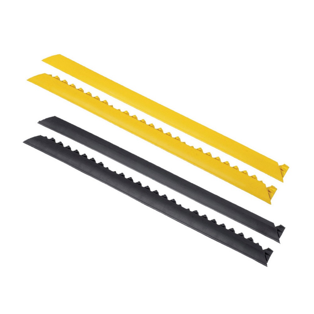 Produktabbildung Nr. 1: Kantenleiste, Stecksystem für NoTrax Schweißer-Arbeitsplätze, mit Noppen, BxL 910 x 52 mm, gelb