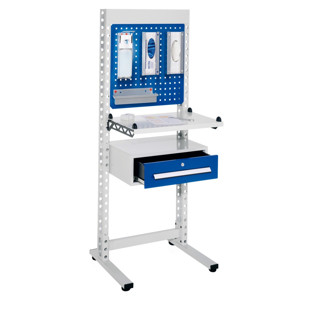 Produktabbildung: Kappes ErgoPlus® Hygienestation, Steharbeitsplatz, mit Füßen, HxBxT 1.770 x 670 x 400 mm, Modell 1