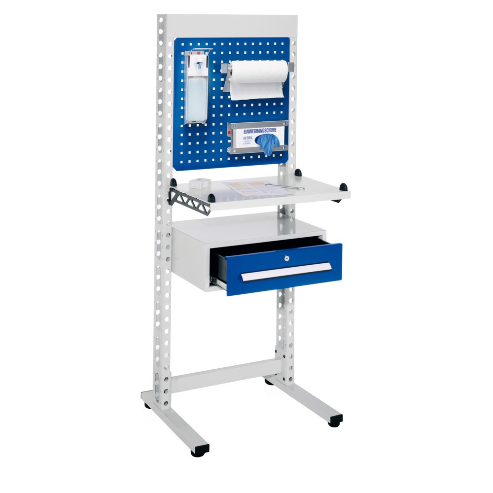 Produktabbildung: Kappes ErgoPlus® Hygienestation, Steharbeitsplatz, mit Füßen, HxBxT 1.770 x 670 x 400 mm, Modell 2