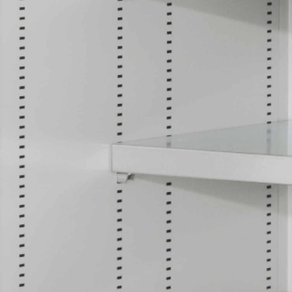 Produktabbildung Nr. 5: Kappes Magazinschrank mit Schubladen, 1.950 x 1.130 x 590 mm, 7 Böden, 1 Schublade, 44 Lagersichtkästen, RasterPlan Lochplattentür, lichtgrau