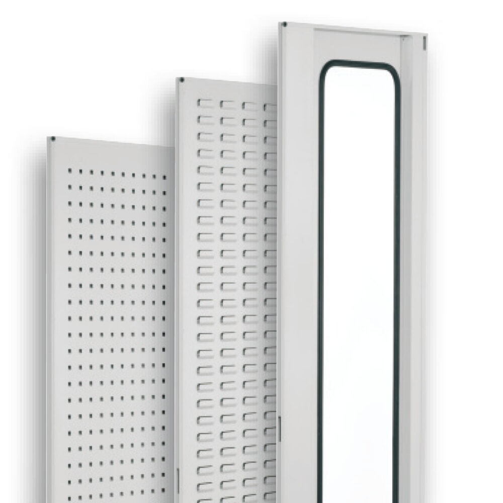 Produktabbildung Nr. 6: Kappes Magazinschrank mit Schubladen, 1.950 x 1.130 x 590 mm, 7 Böden, 1 Schublade, 44 Lagersichtkästen, RasterPlan Lochplattentür, lichtgrau