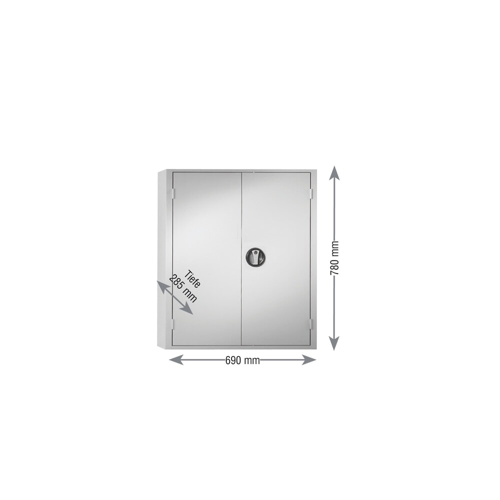 Produktabbildung Nr. 2: Kappes Magazinschrank mit Sichtlagerkästen (32 Stück), HxBxT 780 x 690 x 285 mm, 5 Böden, ohne Türen, lichtgrau