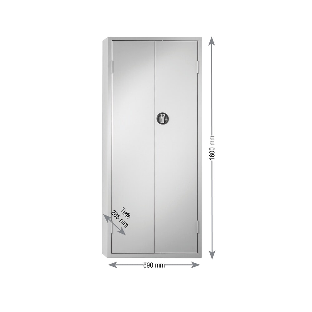 Produktabbildung Nr. 3: Kappes Magazinschrank mit Sichtlagerkästen (60 Stück), HxBxT 1.600 x 690 x 285 mm, 11 Böden, ohne Türen, lichtgrau
