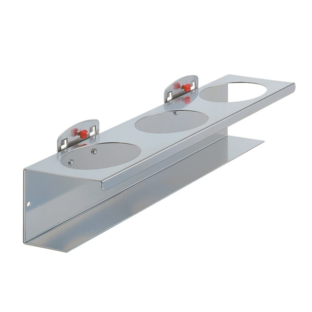 Produktabbildung: Kappes RasterPlan  Dosenhalter, Breite 300 mm Ø 70 mm, 3-fach, passend für Lochplatten