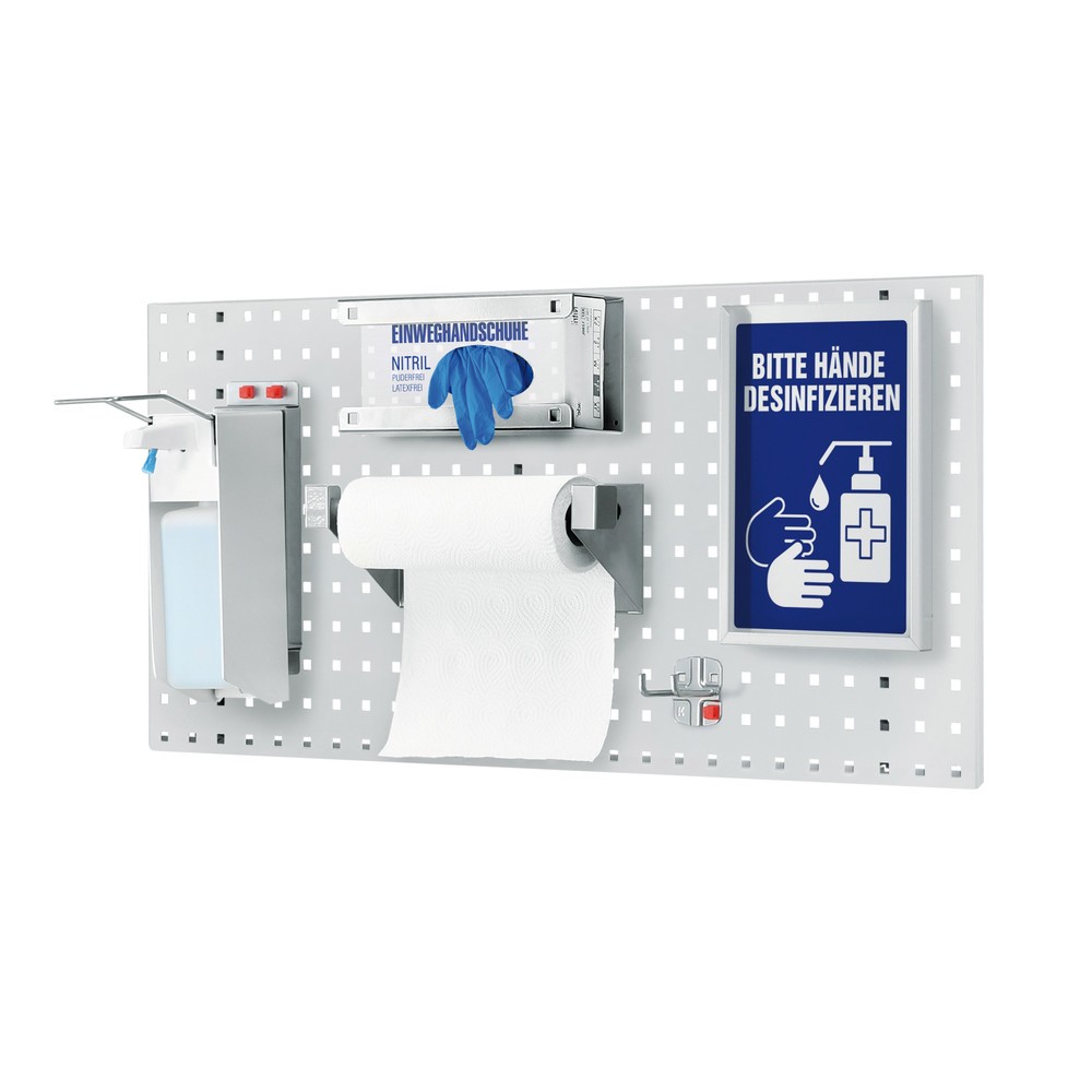 Produktabbildung: Kappes RasterPlan Hygienestation, Lochplatte, HxB 450 x 1.000, Modell 1