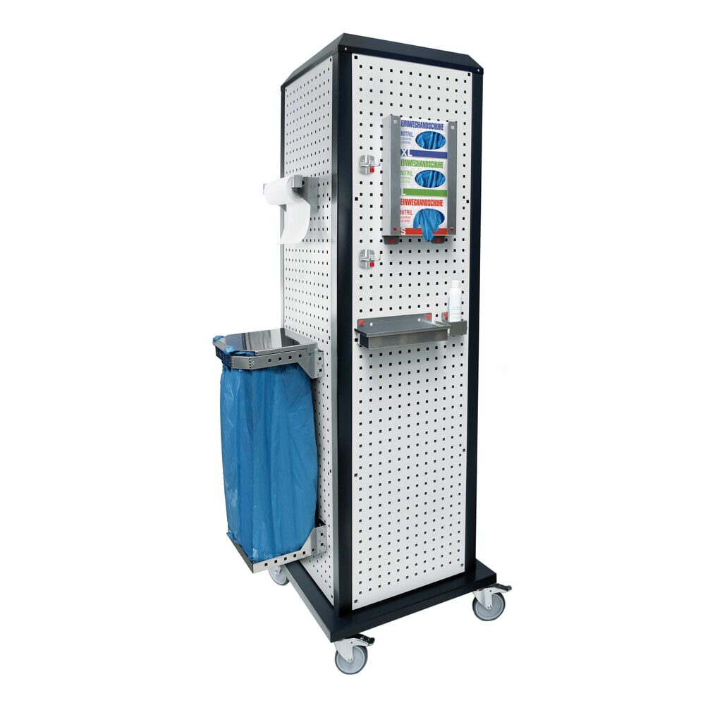 Kappes RasterPlan® Hygienestation, mobil, ohne Tür