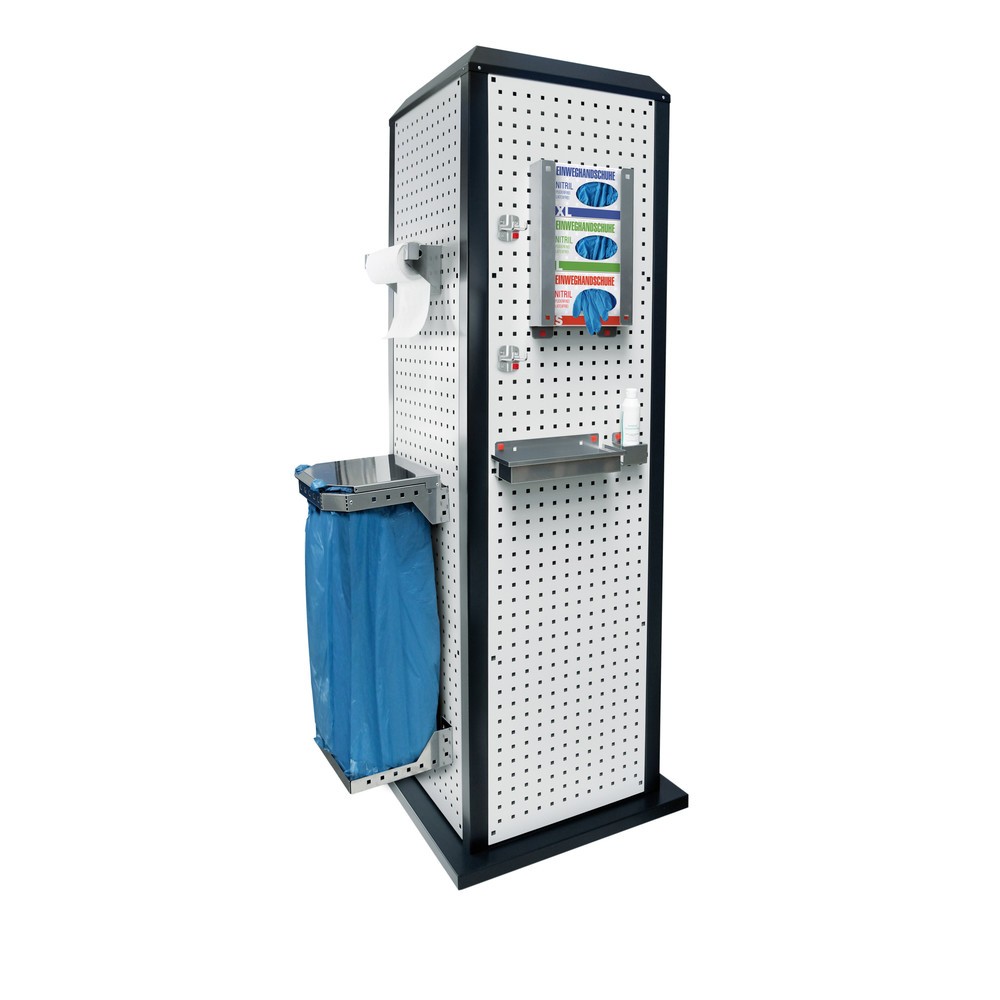 Produktabbildung: Kappes RasterPlan Hygienestation, stationär, ohne Tür, HxBxT 2.015 x 700 x 700 mm, Modell 2