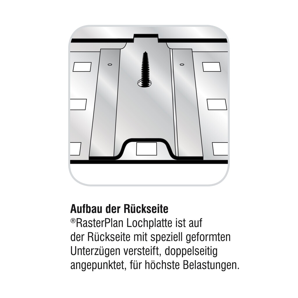 Kappes RasterPlan Lochplatte, HxB 450 x 500 mm, enzianblau Produktabbildung Nr. 5: Kappes RasterPlan Lochplatte, HxB 450 x 500 mm, enzianblau