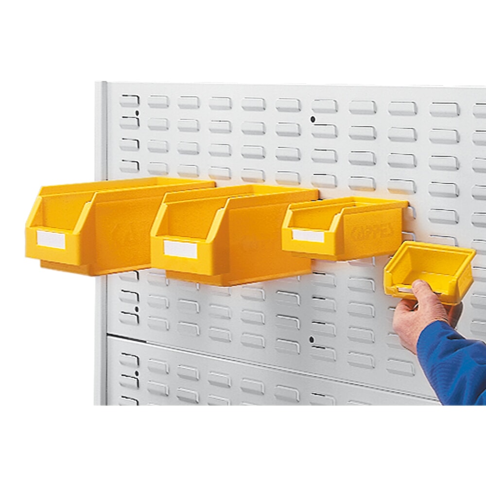 Produktabbildung Nr. 4: Kappes ®RasterPlan Magazinschrank, HxBxT 1.950 x 1.000 x 410 mm, mit Lagersichtkasten, 72 Stück (HxBxT 130 x 140 x 230 mm), Vollblechtüren, lichtgrau