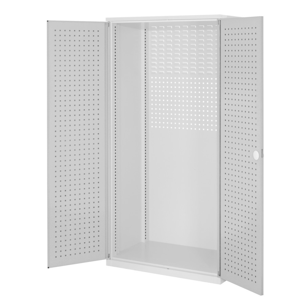 Produktabbildung: Kappes ®RasterPlan Schubladenschrank Leergehäuse, HxBxT  1.950 x 1.000 x 600 mm, Lochplattentüren, lichtgrau