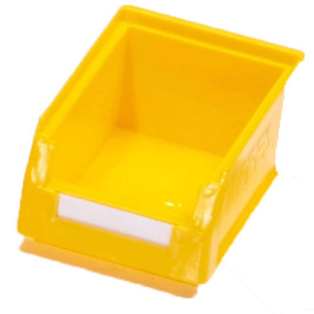 Produktabbildung: Kappes RasterPlan® Sichtlagerkasten, HxBxT 75 x 105 x 160 mm, gelb