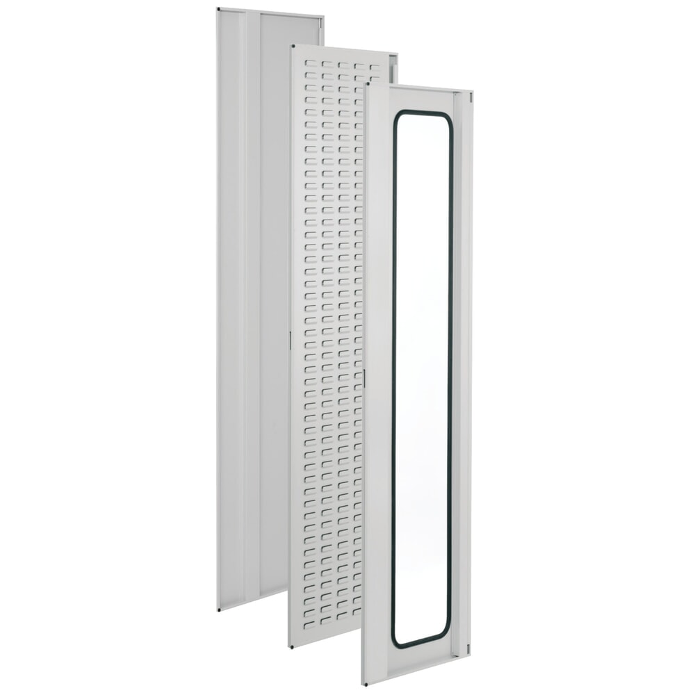 Produktabbildung Nr. 7: Kappes ®RasterPlan Werkstückschrank mit Schlitzplattenrückwand, HxBxT 1.950 x 1.000 x 410 mm, Vollblechtür, lichtgrau