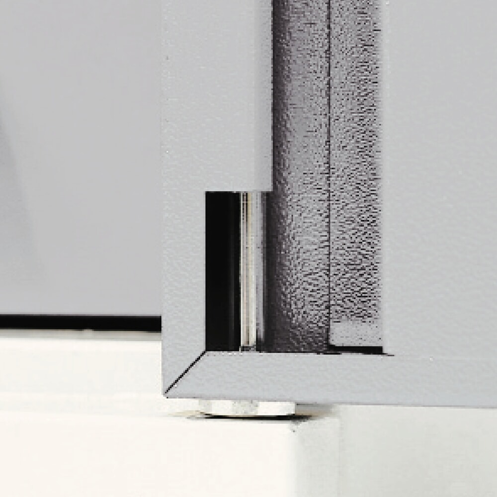 Produktabbildung Nr. 2: Kappes ®RasterPlan Werkzeugschrank, HxBxT 1.950 x 1.000 x 410 mm, 2 Fachböden, Türinnenseite Schlitzplatten, lichtgrau