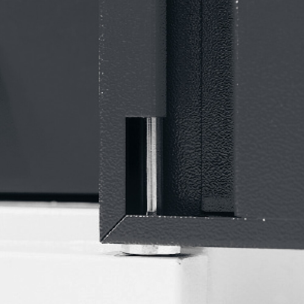 Produktabbildung Nr. 2: Kappes ®RasterPlan Werkzeugschrank, HxBxT 1.950 x 1.000 x 410 mm, 2 Fachböden, Türinnenseite Schlitzplatten, lichtgrau, anthrazitgrau