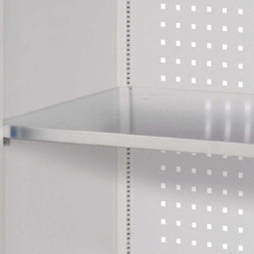Produktabbildung Nr. 5: Kappes RasterPlan Werkzeugschrank, HxBxT 1.950 x 1.000 x 410 mm, 2 Fachböden, Sichtfenstertür, lichtgrau, enzianblau