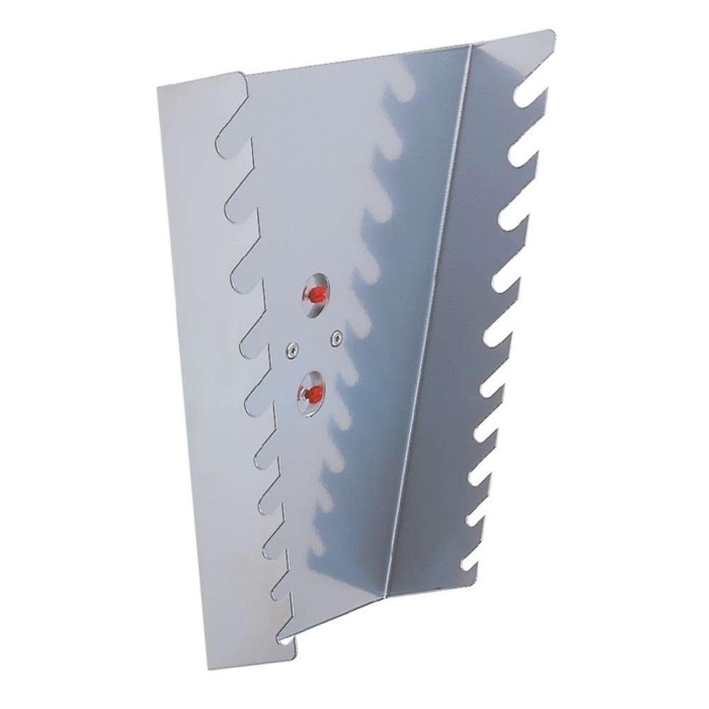 Produktabbildung: Kappes Ringschlüsselhalter, H255xB225/125xT50mm, senkrecht für 10 Schlüssel, passend für Lochplatten