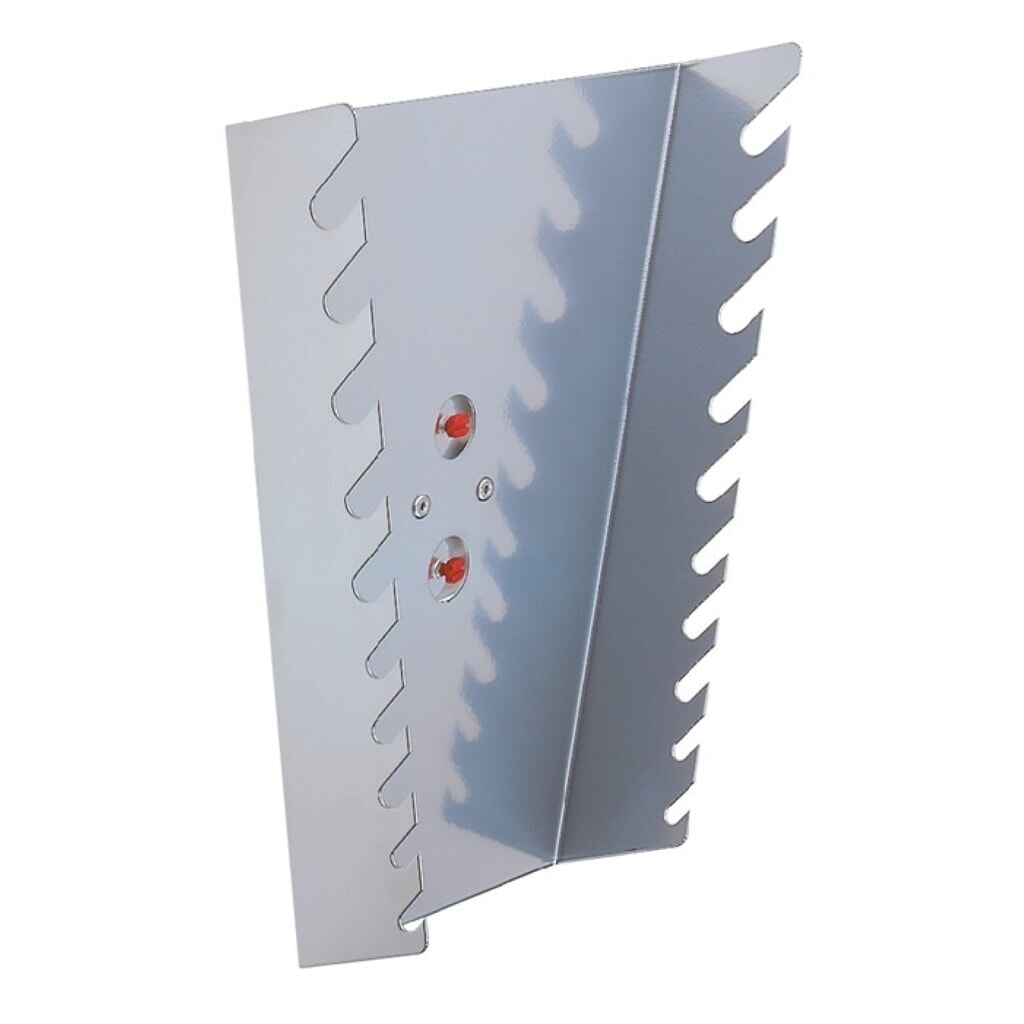 Produktabbildung: Kappes Ringschlüsselhalter, H255xB225/125xT50mm, senkrecht für 10 Schlüssel, passend für Lochplatten