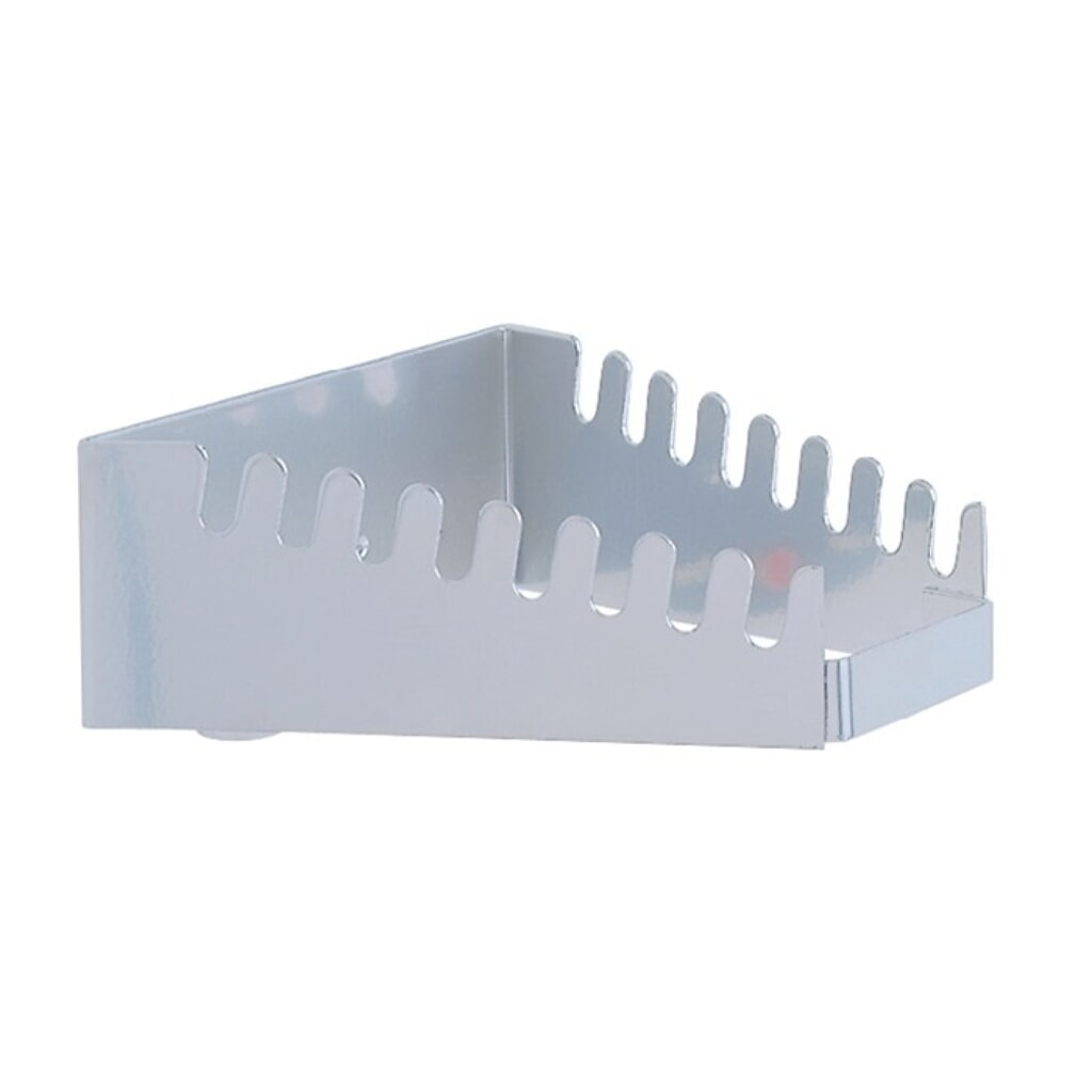 Kappes Schraubenschlüsselhalter, 8 Aufnahmen waagerecht für Lochplatten, H50xB130/60xT150mm Produktabbildung: Kappes Schraubenschlüsselhalter, 8 Aufnahmen waagerecht für Lochplatten, H50xB130/60xT150mm