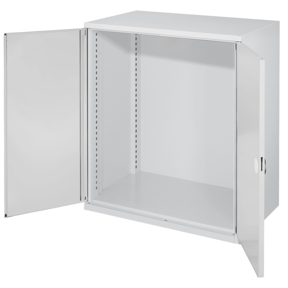 Produktabbildung Nr. 1: Kappes Schwerlast-Beistellschrank, Leergehäuse, ohne Mitteltrennwand, Doppelwandtür, HxBxT 1.110 x 1.000 x 600 mm, lichtgrau