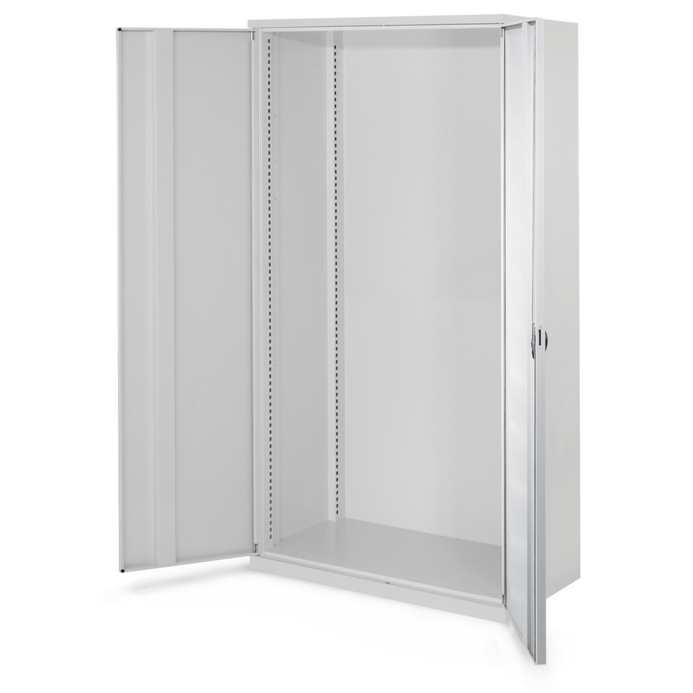 Produktabbildung: Kappes Schwerlastschrank Leergehäuse, ohne Mitteltrennwand, HxBxT 1.950 x 1.000 x 600 mm, Vollblechtür, lichtgrau